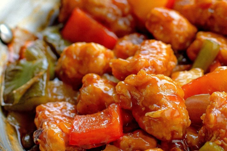 Курица с цукини в кисло-сладком соусе