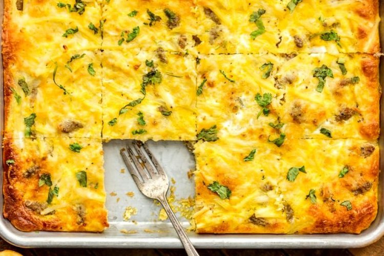 Запеканка из тыквы с курицей и сыром