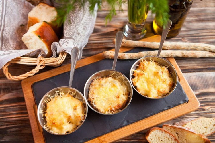 Жульен из белых грибов