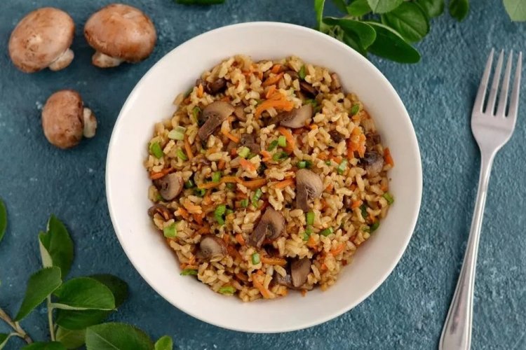 Рис с грибами