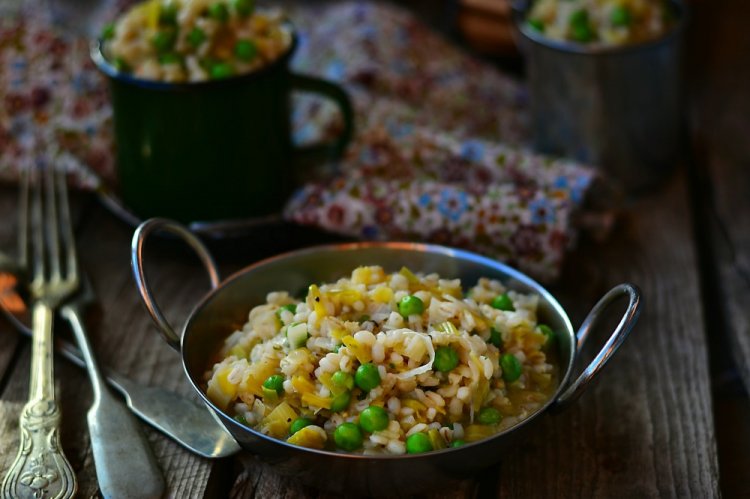 Перловка с овощами