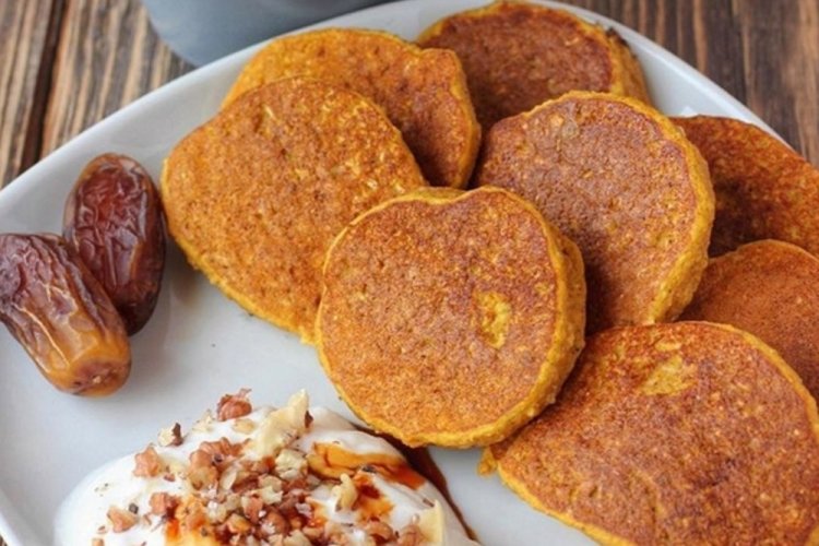 Тыквенные оладьи на рисовой муке