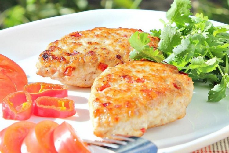 ПП котлеты из индейки с болгарским перцем