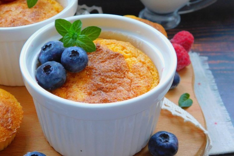 Творожное суфле с йогуртом