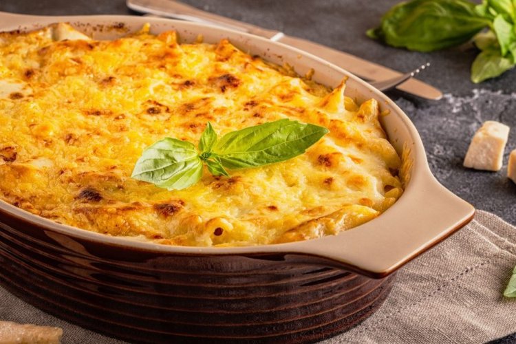 Творожная запеканка с курицей