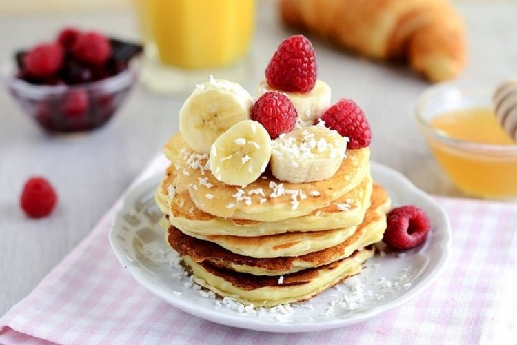 Банановые оладьи на кокосовом молоке