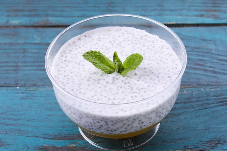 Мусс из кокосового молока с чиа