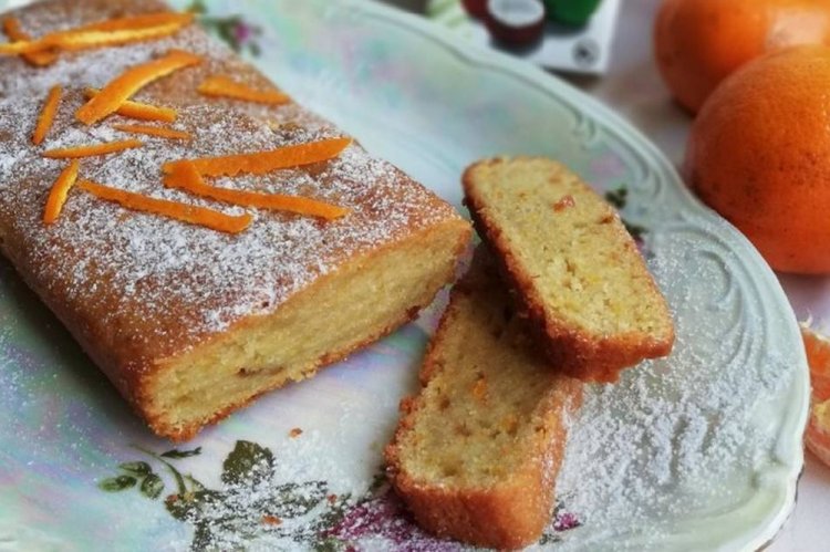 Апельсиново-кокосовый кекс