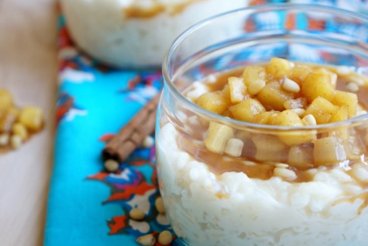 Рисовый пудинг на кокосовом молоке