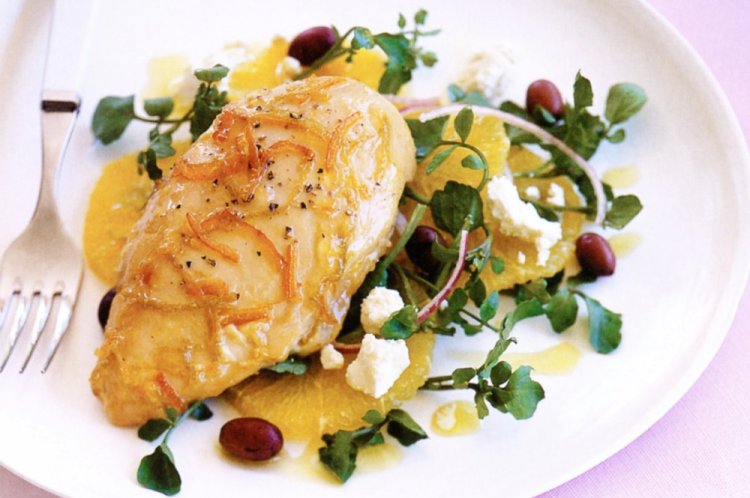 Куриная грудка в апельсиновом маринаде