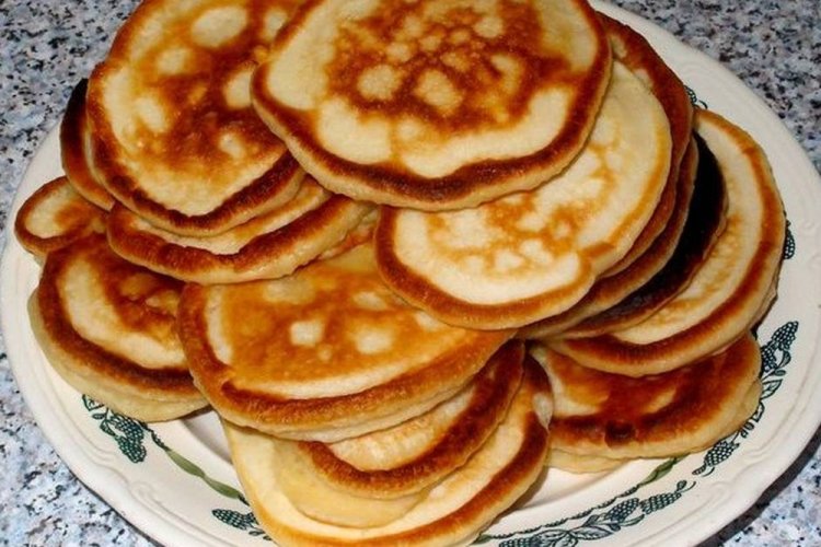 Оладьи на молоке с разрыхлителем