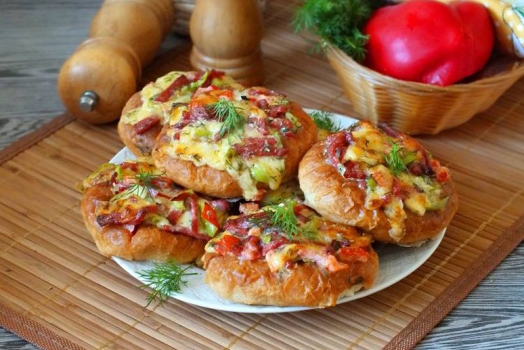 Мини-пицца из бубликов