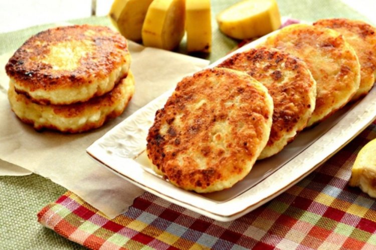 Сырники с рисовой мукой и бананом