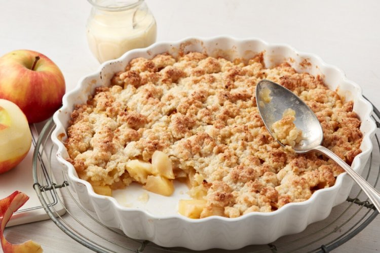 Яблочный крамбл – классический рецепт