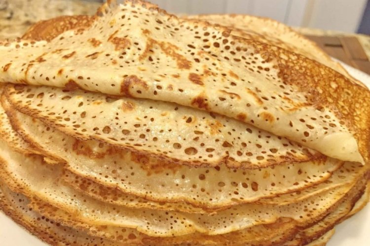 Ажурные блины на кефире