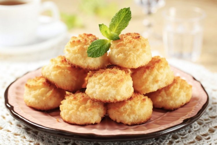 Кокосовое печенье в духовке