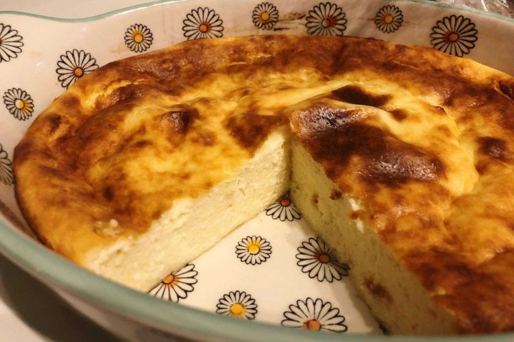 Творожная запеканка на сковороде