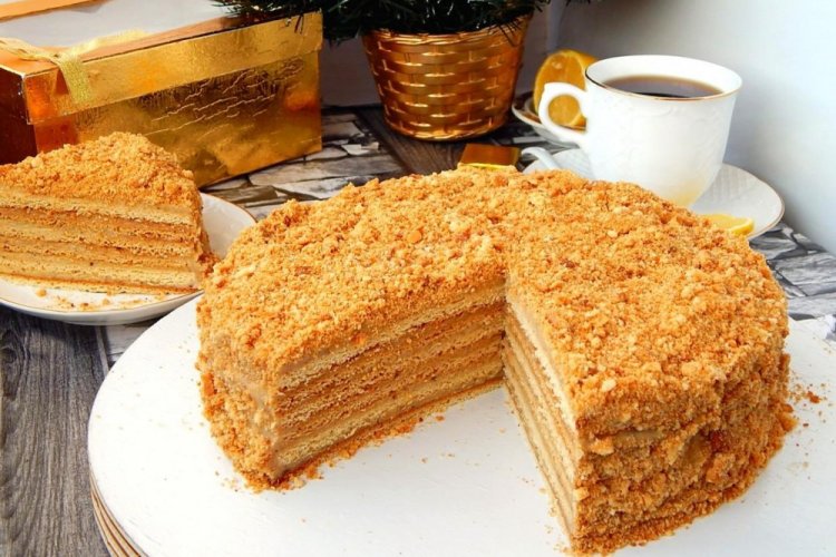 Медовик на сковороде