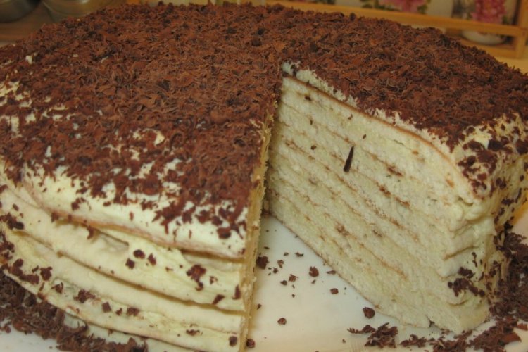 Быстрый торт на сковороде