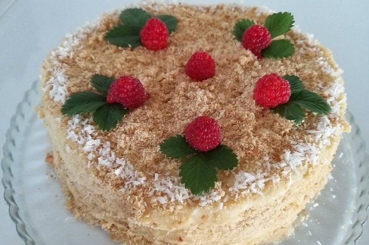 Творожный торт на сковороде