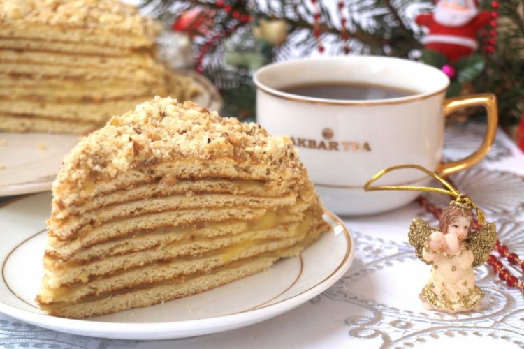 Торт со сгущенкой на сковороде