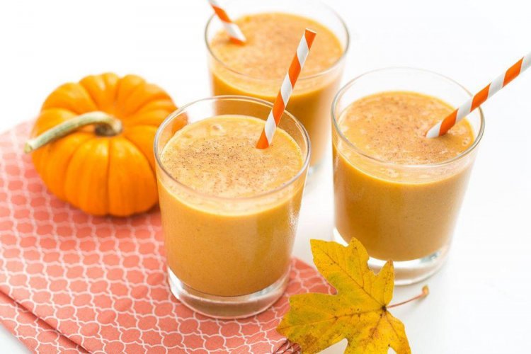 Молочный смузи из тыквы