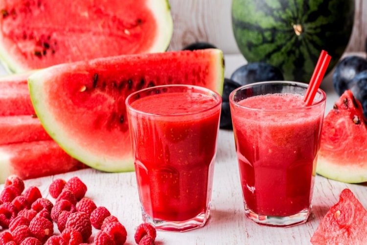 Малиново-арбузный смузи