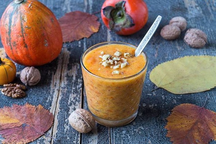 Смузи из тыквы и хурмы