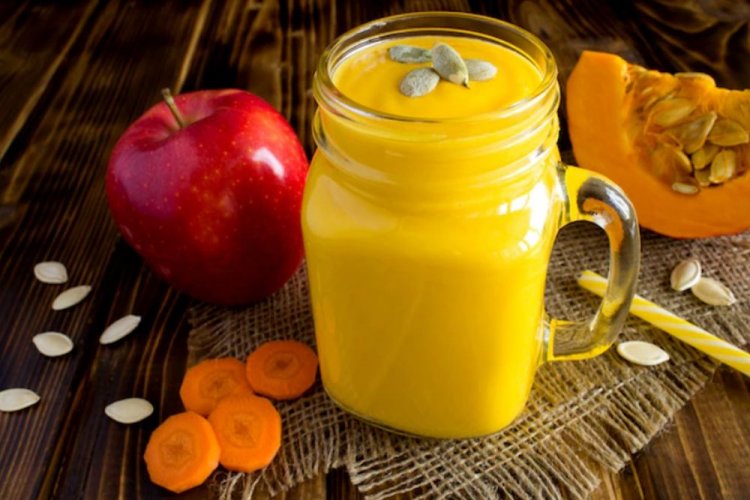 Смузи из тыквы, моркови и яблока