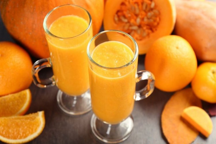 Смузи из апельсина и тыквы