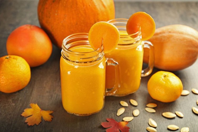 Витаминный смузи из тыквы и мандаринов