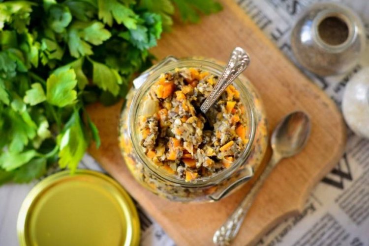 Грибная икра в мультиварке