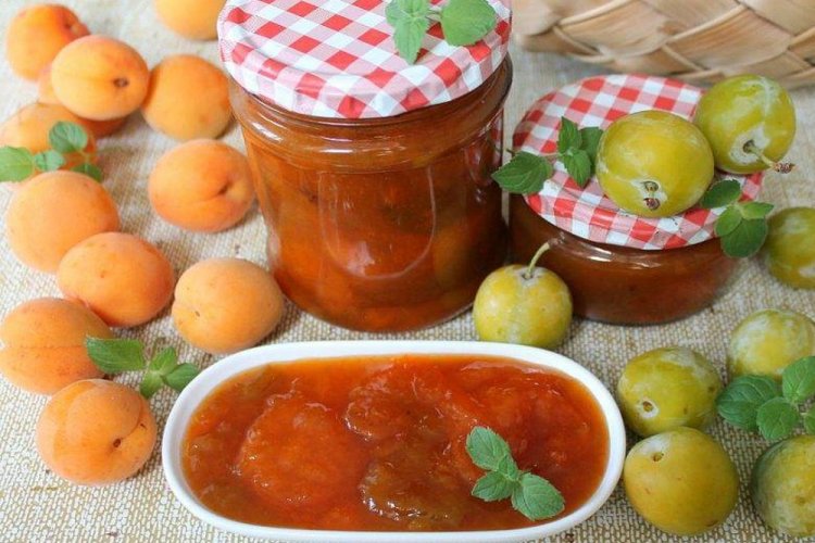 Варенье из алычи и абрикосов без косточек