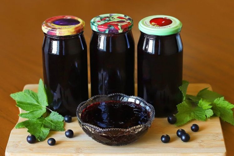 Варенье из черной смородины с желатином