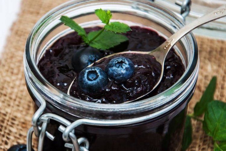 Джем из черники с лаймом и мятой