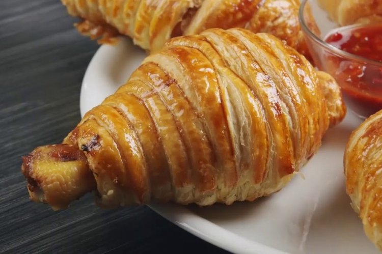 Куриные ножки в слоеном тесте