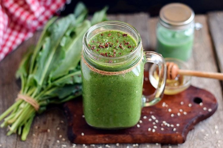 ПП-смузи с щавелем и семенами льна