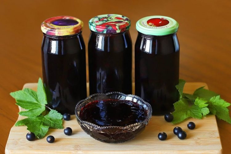 Джем из черной смородины с желатином