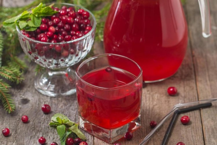 Клюквенный морс без сахара
