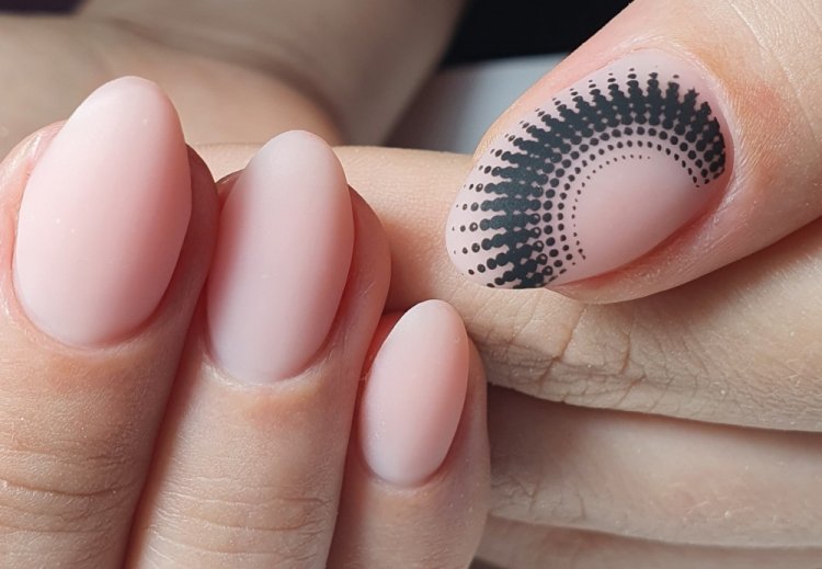 Стемпинг и матовый топ