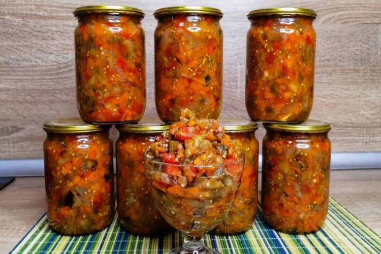 Икра из запеченных баклажанов на зиму