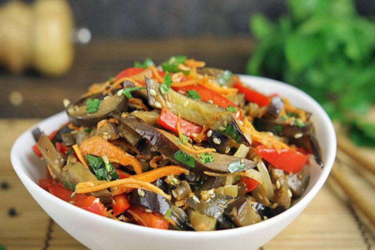 Баклажаны по-корейски с бальзамическим уксусом