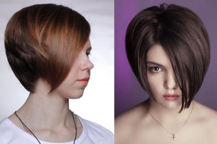 Боб-каре с асимметрией