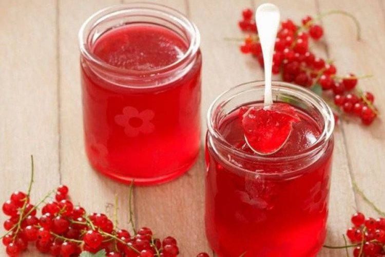 Желе из красной смородины с грейпфрутом