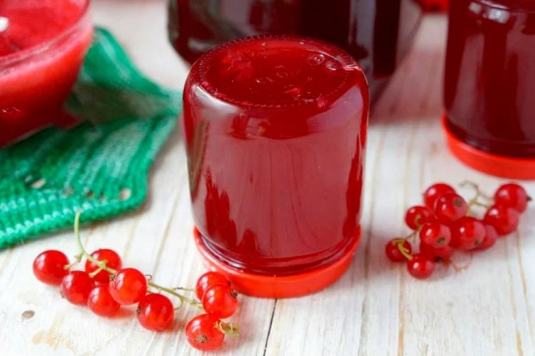 Желе из красной смородины с агар-агаром