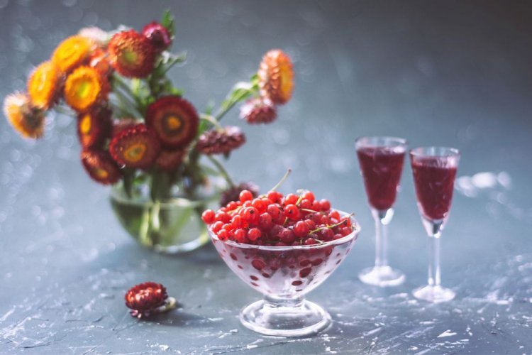 Вино из красной смородины с коньяком