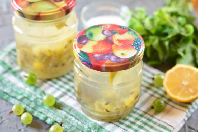 Компот «Мохито» из крыжовника с апельсинами и анисом