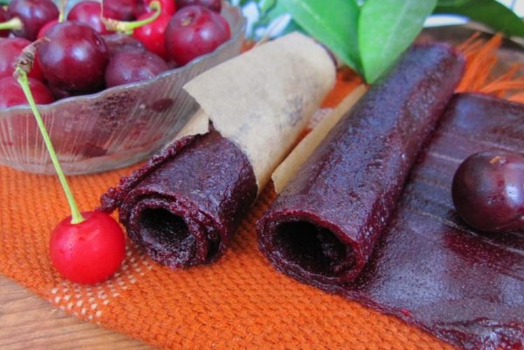 Пастила из красной смородины с вишней
