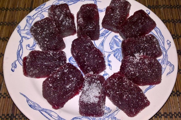 Белковая пастила из красной смородины