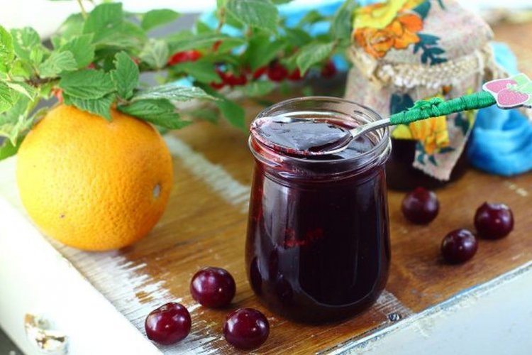 Джем из вишни с лимонами